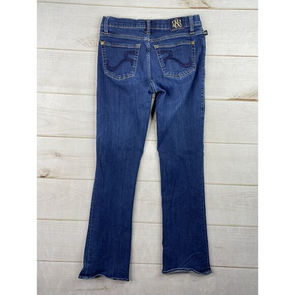 Rock & Republic Kasandra Bootcut Jeans Womens 10 Blue Mid Rise Stretch Denim - Picture 10 of 13